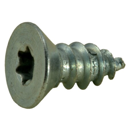 Midwest Fastener Sheet Metal Screw, #8 x 3/8 in, Zinc Plated Steel Flat Head Torx Drive, 35 PK 37011